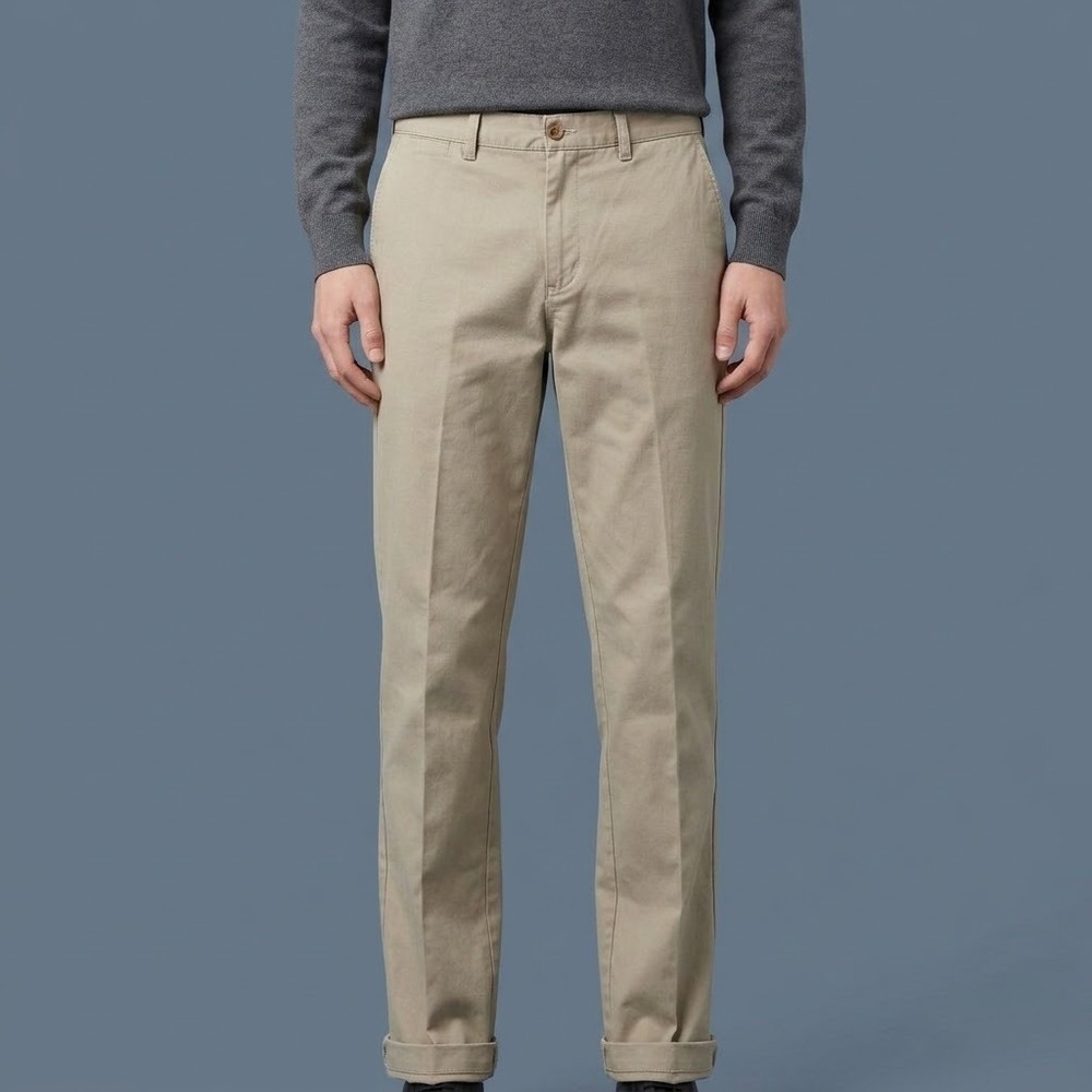 Farah Vintage Chino Pants Mens 31x31.5 Beige Cotton Blend EUC